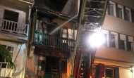 Un electrodoméstico provoca el incendio de un edificio abandonado en Betanzos