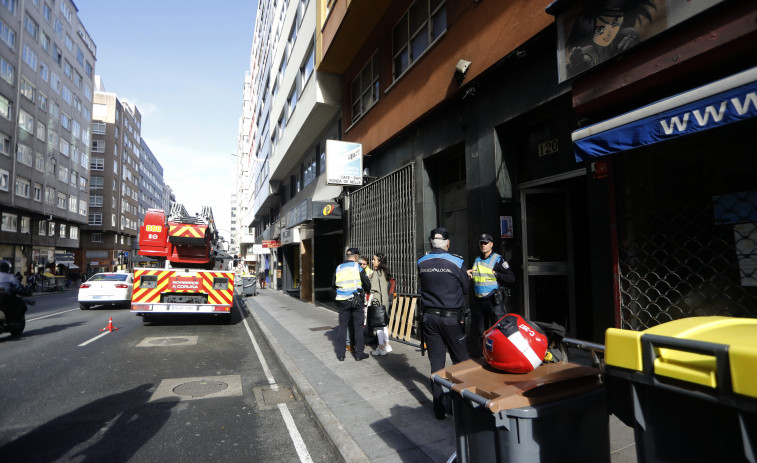 Dos personas detenidas en el edificio okupado de la ronda de Nelle, en A Coruña