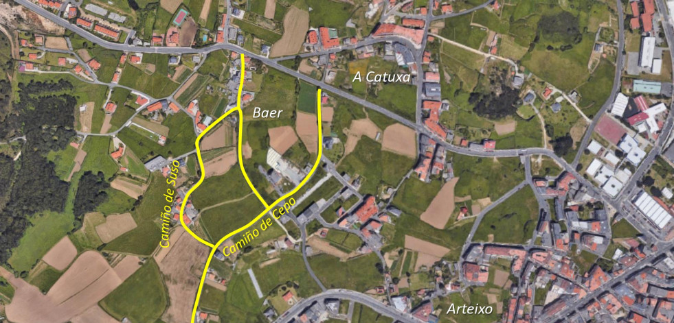 Arteixo construirá una nueva senda peatonal de 1.500 metros entre Candame y Baer