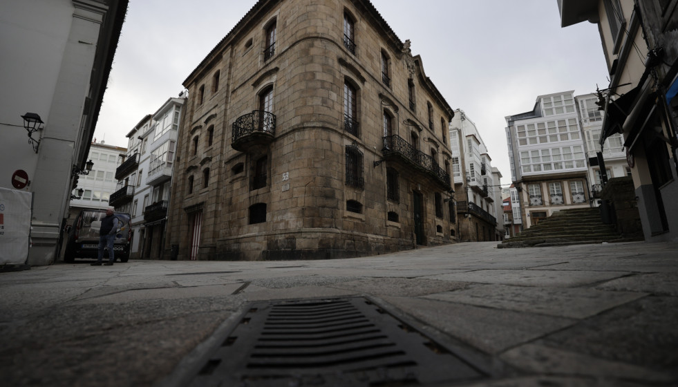 A CORUÑA, 29/02/2024.- Fachada de la Casa Cornide en A Coruña La recuperación de la Casa Cornide, en la actualidad en manos de los herederos de Francisco Franco, tiene una serie de claves jurídica