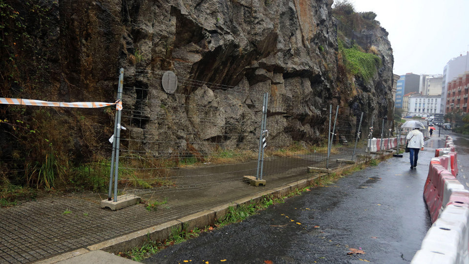 La obra del talud de la avenida de Arteixo, pendiente de los próximos presupuestos