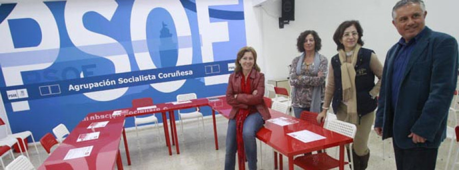 El PSOE estrena nueva sede en Zalaeta y recupera el concepto de “la casa del pueblo” para los coruñeses