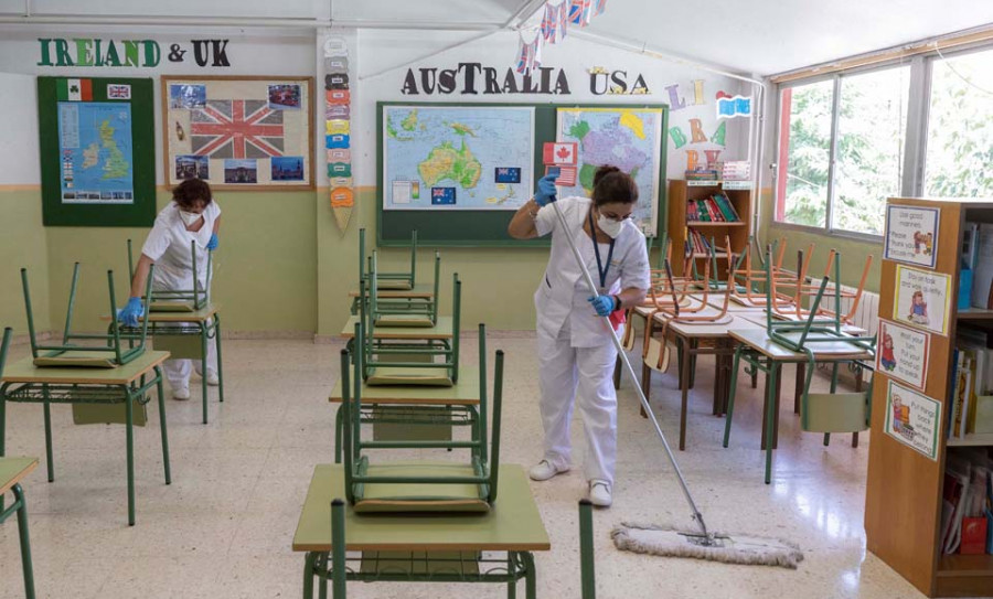 Continúa la escalada de contagios en los colegios de Galicia