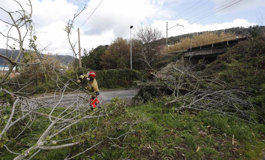 Galicia registra más de 200 incidencias por viento y lluvia