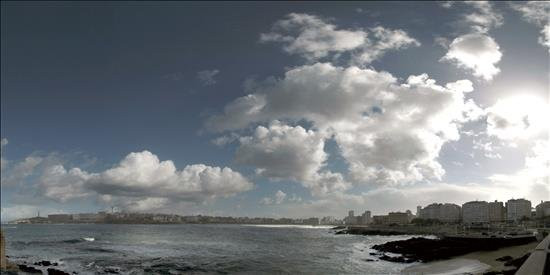 El cielo nublado volverá mañana a Galicia