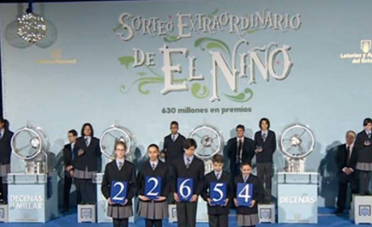 El sorteo de 'El Niño' reparte el día de Reyes 770 millones de euros en premios