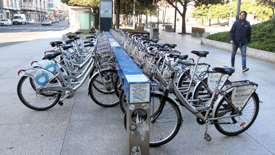 Las estaciones de BiciCoruña de la plaza de Pontevedra y la Casa del Agua fueron las más usadas en 2018