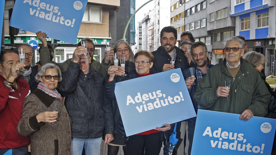 Los trabajos efectivos para el derribo del viaducto de la ronda de Nelle comenzarán el próximo martes