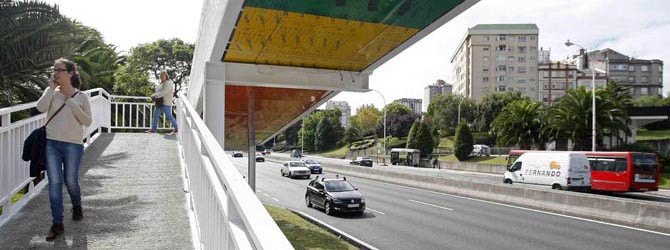 A Coruña invertirá 481.000 Euros en reparar las pasarelas peatonales de la ciudad