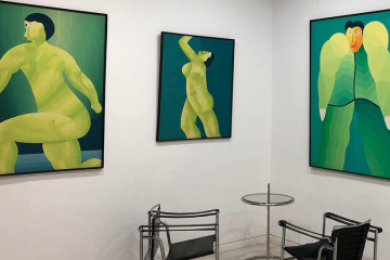 La galería José Lorenzo exhibe una veintena de obras del artista José Telmo Lodeiro