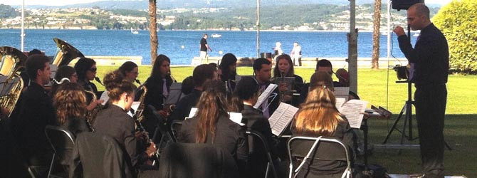 La Banda de Sada dará un concierto en la catedral  de Santiago este sábado