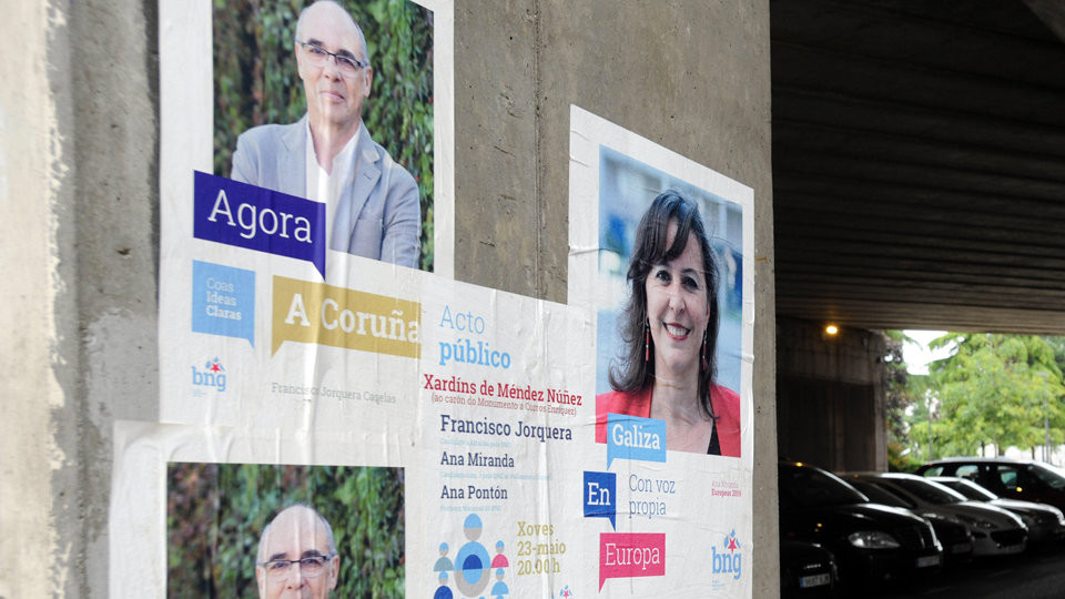 Los partidos todavía piden el voto en las calles de la ciudad