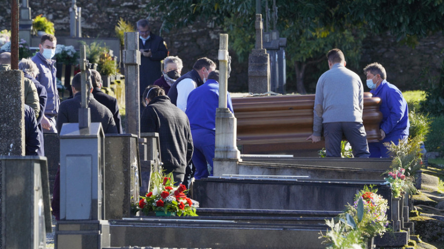 Rosario Porto es enterrada en el cementerio de Boisaca de ante una docena de personas