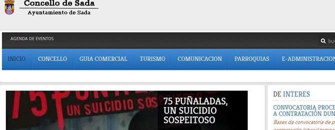 SADA - La web municipal recibió más de 154.000 visitas desde que se remodeló en 2011