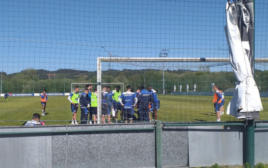 ​Pablo Brea se lesiona en un ensayo del Depor ya con Granero, Mujaid y Keko