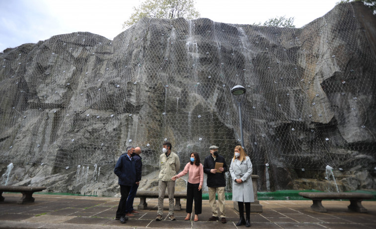 La cascada del Palacio de la Ópera se deja oír de nuevo tras tres años de silencio