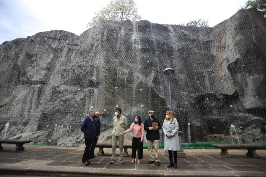 La cascada del Palacio de la Ópera se deja oír de nuevo tras tres años de silencio