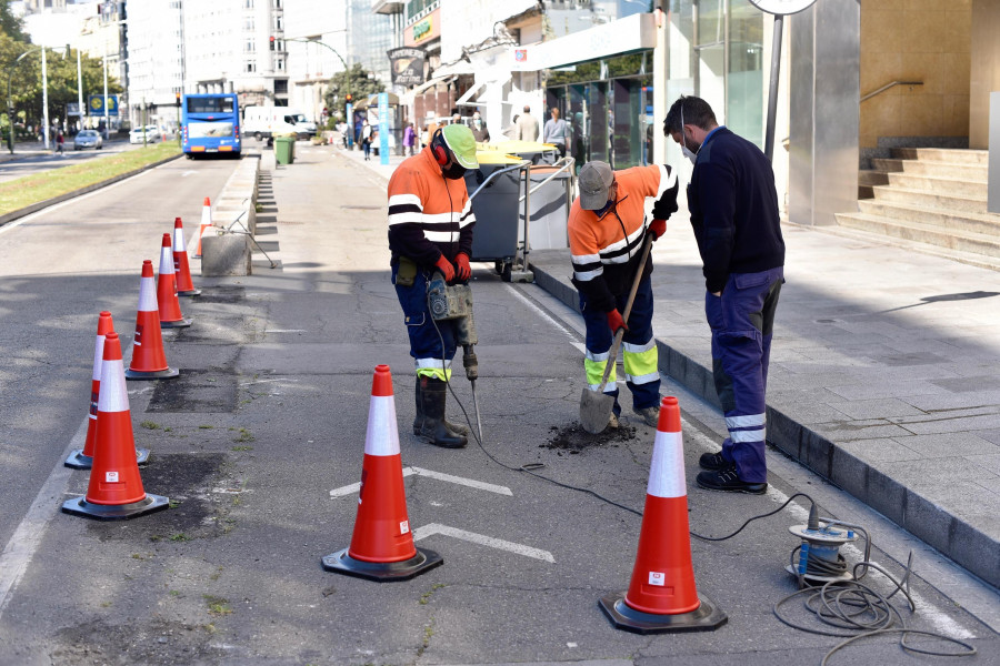 Comienza la retirada de los bloques de hormigón para la remodelación de los Cantones