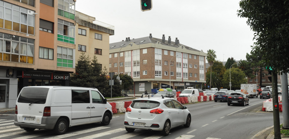 Las obras de Perillo permiten desde esta noche el giro hacia A Coruña a la altura de Tráfico