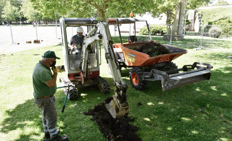 Comienzan las obras en la plaza de Casares Quiroga