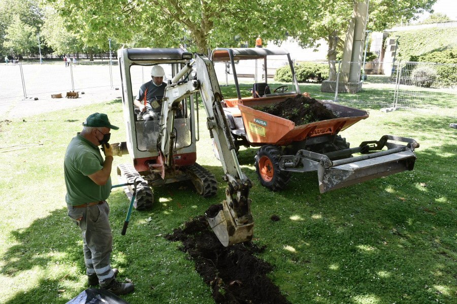 Comienzan las obras en la plaza de Casares Quiroga