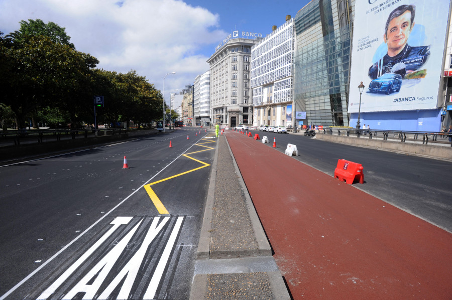 La zona de taxis toma forma en los nuevos Cantones