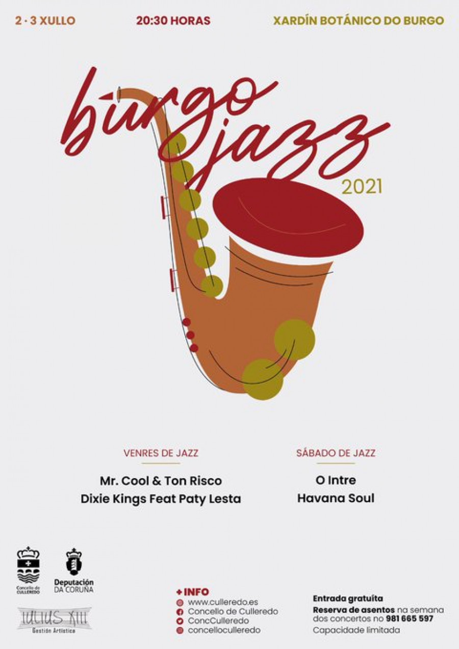 Mr Cool & Ton Risco, Dixie Kings Feat, Paty Lesta, O Intre y Habana Soul, en el BurgoJazz 2021