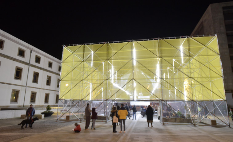 Tribuna Pública, la instalación de la Fábrica de Tabacos, premiada en la Bienal de Arquitectura