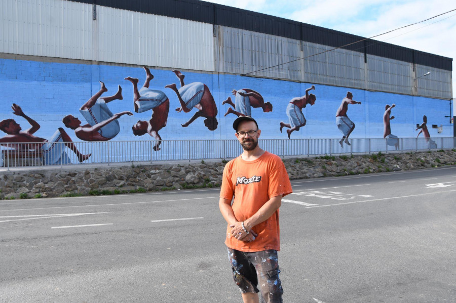 ​Una creación del americano Jeff MacCreight “Ru8icón” pone el cierre al Cromático Mural Fest