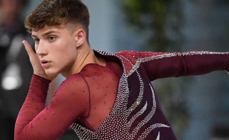 Lucas Yáñez, en la primera plaza provisional de patinaje artístico tras el programa corto