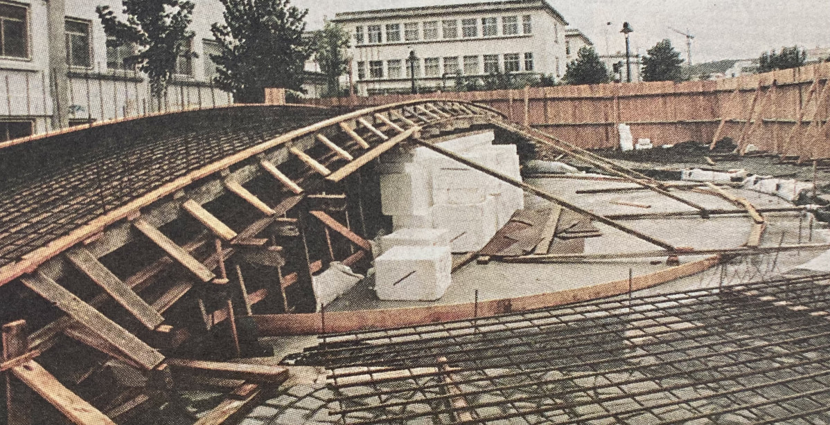 Obras de la fuente de Nu00e1utica en 1996