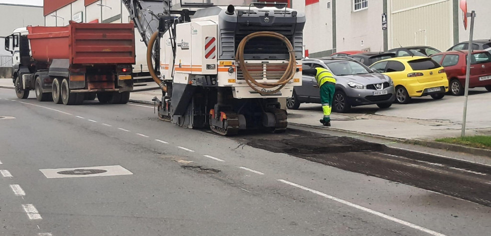 Comienzan las obras de pavimentación del acceso al polígono de Bergondo desde la N-VI