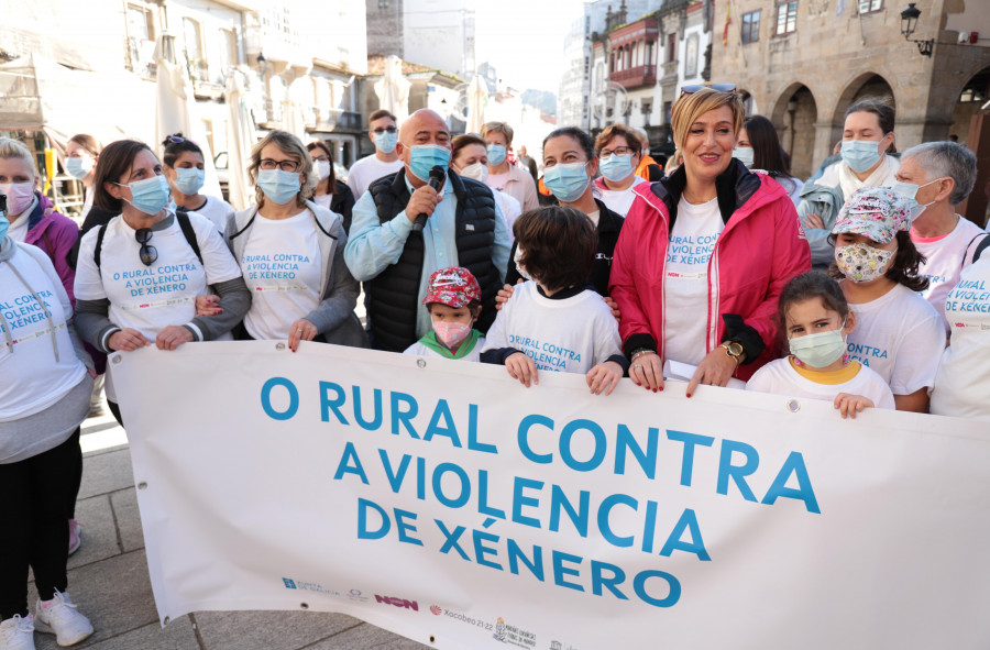 Andaina por el Camino Inglés para clamar contra la violencia de género