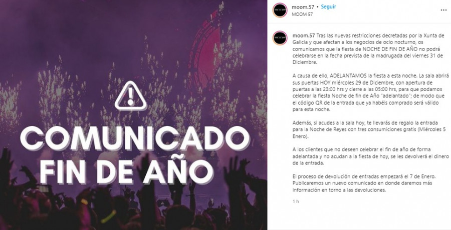 Varias discotecas de A Coruña adelantan a esta noche la fiesta de Fin de Año