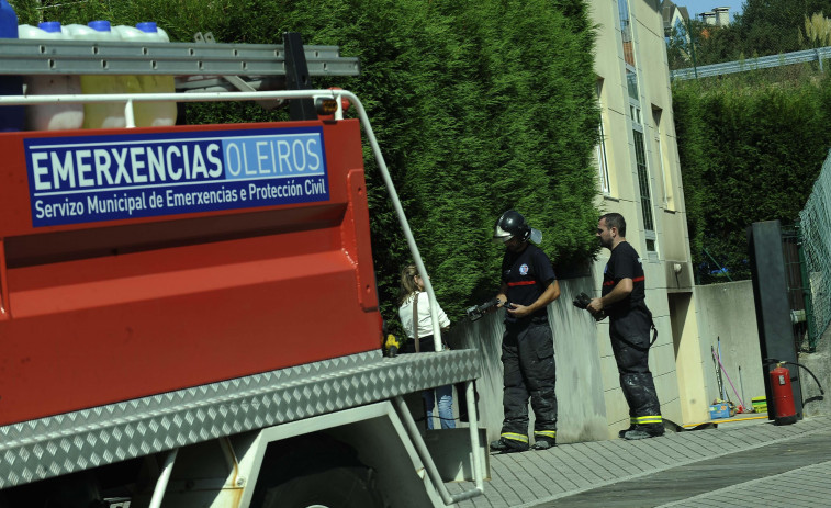 Incendio en una vivienda unifamiliar en a Rua Xilgueiro