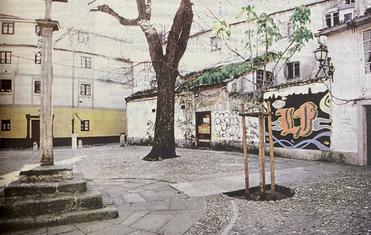 Pintadas en 1997 en la plaza de las Bárbaras