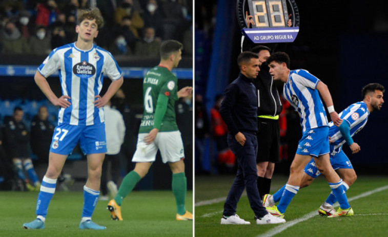 Noel y Doncel pierden minutos en el Depor