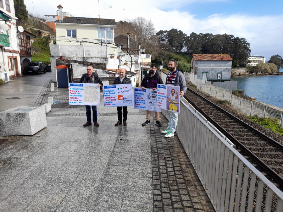 El BNG reclama en As Xubias que el Ministerio de Transportes impulse el tren de cercanías