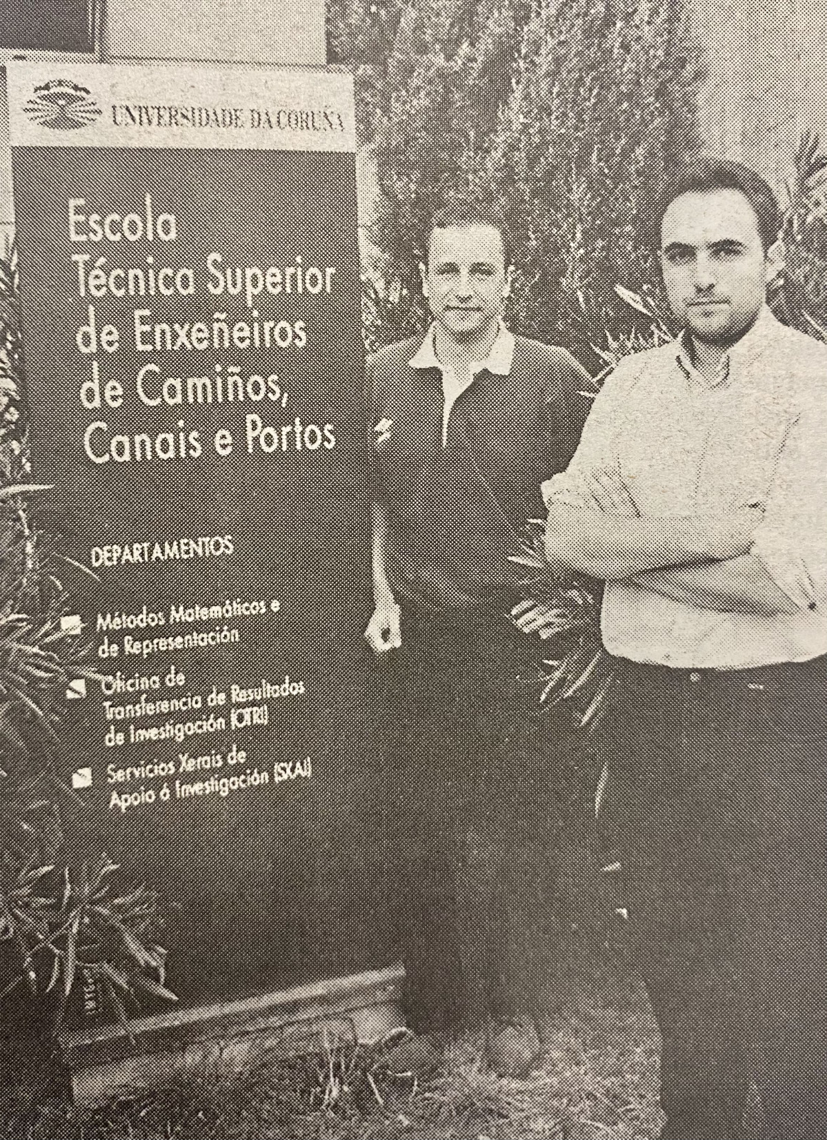 David Lu00f3pez y Diego Du00edaz, premio de Caminos 1997