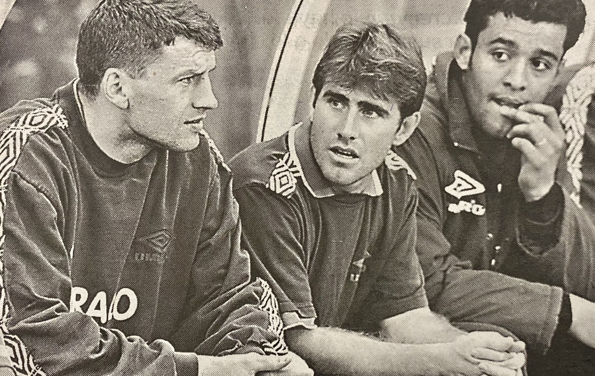 Djukic con Nando y Nuno en 1997