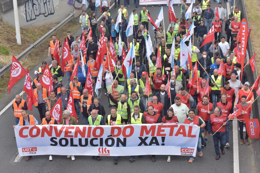 El metal de A Coruña alcanza un acuerdo con la patronal y desconvoca los paros