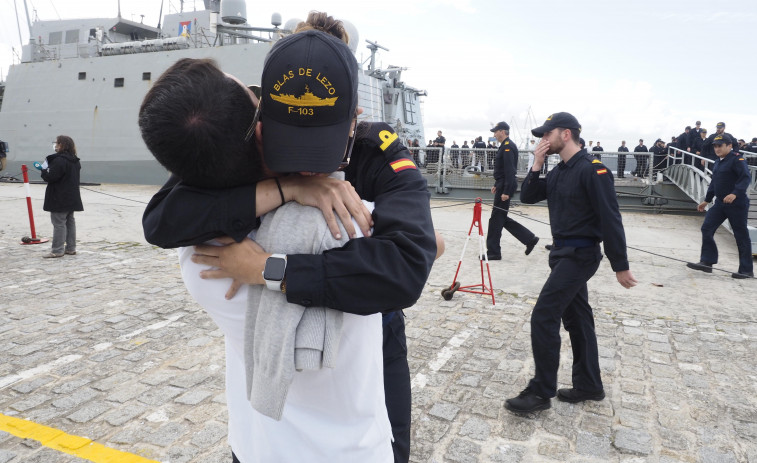 Atraca en Ferrol la fragata 'Blas de Lezo' tras más de cinco meses con buques de la OTAN