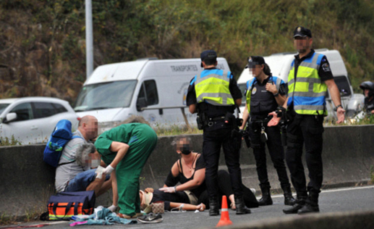 Accidente grave en la entrada de A Coruña