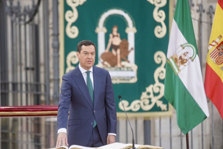 Juanma Moreno toma posesión de nuevo como presidente de la Junta de Andalucía