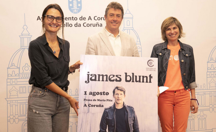 James Blunt iniciará las fiestas ante una plaza que el Gobierno local aguarda “se nos vai quedar pequena”