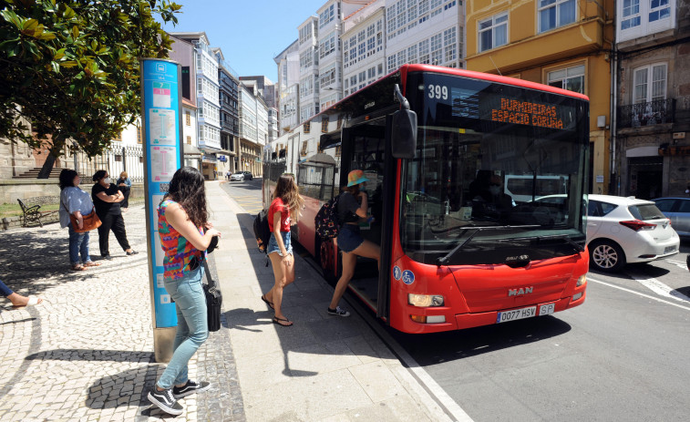 Así será el dispositivo especial de autobuses urbanos de A Coruña para la noche de San Juan