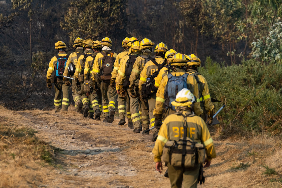 Detenido un hombre de Coristanco como presunto autor de un incendio forestal