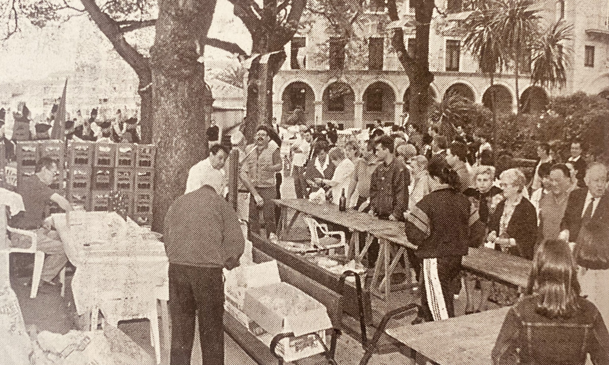 Fiesta del Centro Asturiano en el Jardu00edn de San Carlos en 1997