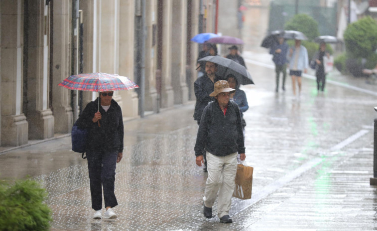 El paso de la borrasca ex-Danielle dejará fuertes lluvias en Galicia esta tarde de miércoles