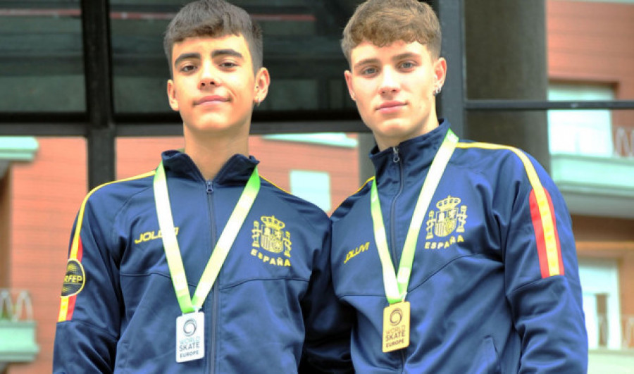 Lucas y Unai,  dos adolescentes  en la cima de Europa